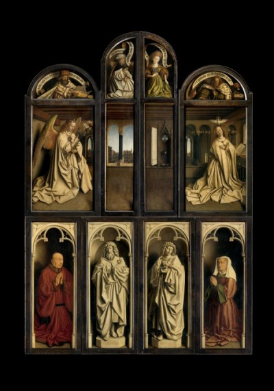 1432-05-06-inauguration-du-retable-de-lagneau-mystique-de-jan-van-eyck-1390-1441